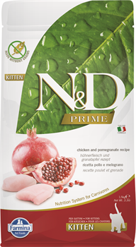 Н&Д сухой корм для котят, курица с гранатом /N&D Prime CHICKEN & POMEGRANATE KITTEN, 1,5 кг - фото 10172