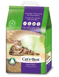 Cat's Best Smart Pellets Наполнитель Древесный комкующийся 20 л - фото 10634