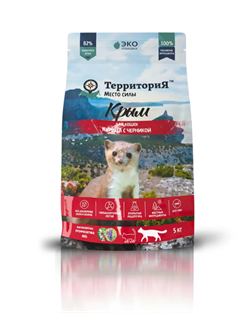 ТерриториЯ Крым Курица с черникой для взрослых кошек 5 кг - фото 11361