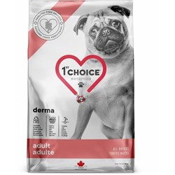 1st CHOICE GF DERMA для взрослых собак всех пород с гиперчувствительной кожей с лососем, 2 кг - фото 11757