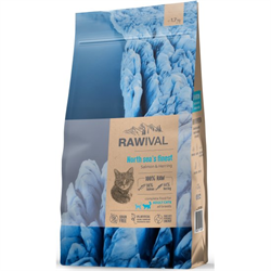 RAWIVAL North Sea’s Finest лосось и сельдь для взрослых кошек, 1,7 кг - фото 11771