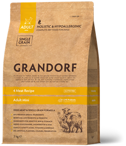 GRANDORF DOG 4 Meat PROBIOTIC MINI (4 мяса с пробиотиками для мини пород) 3 кг. - фото 11855