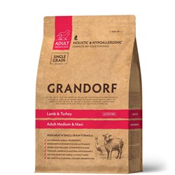 GRANDORF DOG Lamb&Turkey MED&MAXI (ягнёнок с индейкой для собак средних и крупных пород)  10 кг. - фото 11886