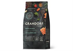 GRANDORF Fresh Cat STERILISED Salmon&Sweet Potato (Свежее филе лосося с бататом для стерилизованных кошек) 2 кг - фото 11904