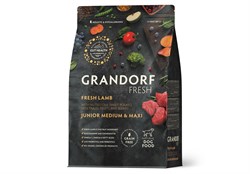 GRANDORF Fresh DOG JUNIOR Lamb&Sweet Potato (Свежее мясо ягненка с бататом для юниоров) 10 кг - фото 11919