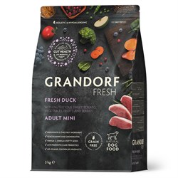 GRANDORF Fresh Dog Adult MINI Duck&Sweet Potato (Свежее мясо утки с бататом для собак мелких пород) 3 кг - фото 11921