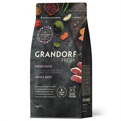 GRANDORF Fresh Dog Adult MINI Duck&Sweet Potato (Свежее мясо утки с бататом для собак мелких пород) 1 кг - фото 11922