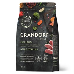 GRANDORF Fresh Cat STERILISED Duck&Sweet Potato (Свежее мясо утки с бататом для стерилизованных кошек) 2 кг - фото 11926