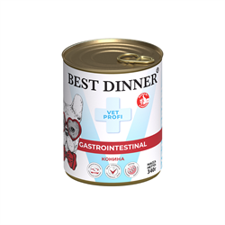 Консервы для собак Best Dinner Gastro Intestinal "Конина" Exclusive VET PROFI 340 гр - фото 11982