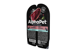 AlphaPet Superpremium Влажный корм Ламистеры АльфаПет для кошек с Чувствительным пищеварением Утка и клюква - фото 12007
