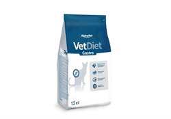 AlphaPet Vet Diet Gastro Диетический корм АльфаПет для взрослых кошек при Острых расстройствах пищеварения и истощении 1,5 кг - фото 12039