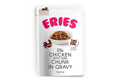 Петтрик Паучи Pettric ERIES - Курица с мясом тунца кусочки в соусе/Chicken with Tuna chunk in gravy, 85 гр - фото 12062