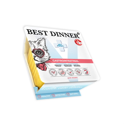 КОРМ BEST DINNER GASTROINTESTINAL ПАШТЕТ Для Кошек Курица100Г - фото 12104