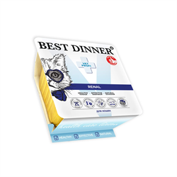 КОРМ BEST DINNER RENAL ПАШТЕТ ДЛЯ КОШЕК. (ЯГНЁНОК)100Г - фото 12110