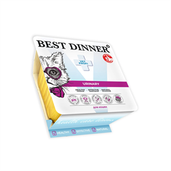 КОРМ BEST DINNER URINARY ПАШТЕТ ДЛЯ КОШЕК.(ЯГНЁНОК) 100Г - фото 12111
