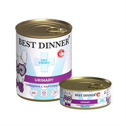 Консервы для собак Best Dinner Urinary "Говядина с картофелем" Exclusive VET PROFI - 0,1 кг - фото 12133