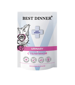 Best Dinner Exclusive Vet Profi Urinary кусочки в соусе Телятина85г - фото 12153