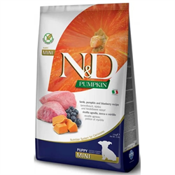 N&D DOG GF PUMPKIN LAMB & BLUEBERRY PUPPY MINI 7 KG - фото 12189