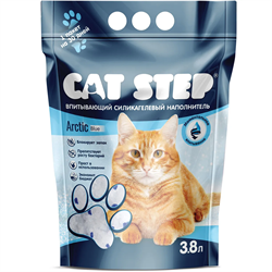 Наполнитель впитывающий силикагелевый CAT STEP Arctic Blue, 3 л - фото 12223