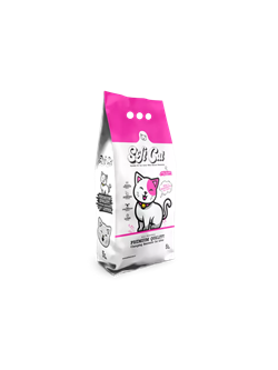 SOFT CAT 5л Комкующийся наполнитель с ароматом детской присыпки, Турция - фото 12232