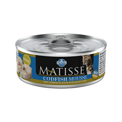 Farmina Matisse Codfish Mousse влажный корм для взрослых кошек мусс с треской - 85 г - фото 12261