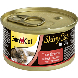 GimCat ShinyCat консервы для кошек из тунца с лососем 70 г  - фото 12275
