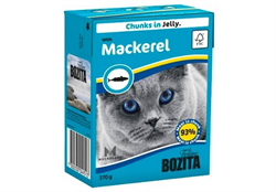 BOZITA Feline Makerel консервы для кошек кусочки в желе со скумбрией 370 гр - фото 12276