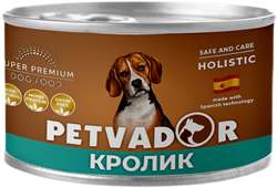 Petvador Полнорационный влажный корм для собак (кролик с тыквой ) 100 г - фото 12366