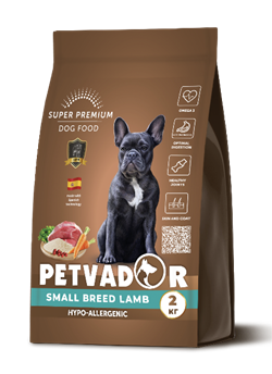 Petvador  (SUPER-PREM) Полнорационный корм для взр. собак мелких пород с чувств. пищеварением 2 кг - фото 12393