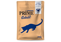 PRIME пауч 100г Кусочки из ягненка в бульоне, для кошек - фото 12465