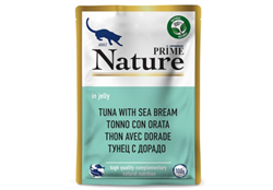 PRIME NATURE пауч 100гр в желе Тунец с дорадо д/кошек ZB460094 - фото 12483
