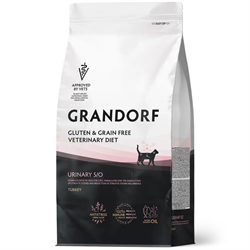 GRANDORF VETERINARY DIET TURKEY (Индейка) URINARY S/O MODERATE CALORIE 2 кг - полнорационный диетический сухой корм для кошек, разработанный для растворения струвитных камней и снижения риска их повторного образования - фото 12523
