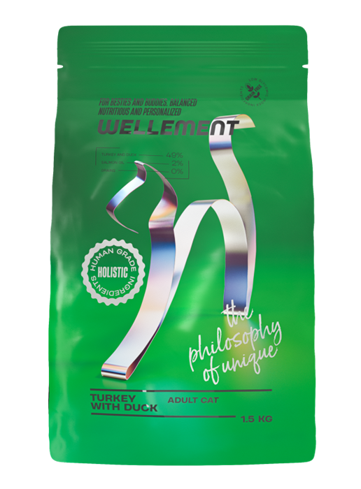 Wellement корм для взрослых кошек с индейкой и уткой, 1.5 кг МZB003843 - фото 12726