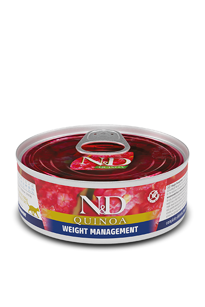 Н&Д влажный корм для кошек с киноа, для контроля веса /N&D CAT QUINOA WEIGHT MANAGEMENT, 80 гр MZB102192 - фото 13111