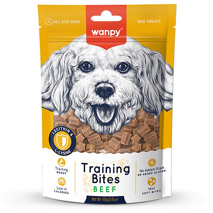 Wanpy Dog Лакомство для собак "Тренировочные кусочки" из говядины, 100 гр MZB830283 - фото 14121
