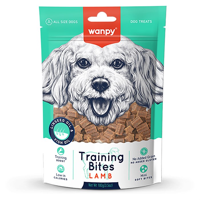 Wanpy Dog Лакомство для собак "Тренировочные кусочки" из ягненка, 100 гр MZB840206 - фото 14123