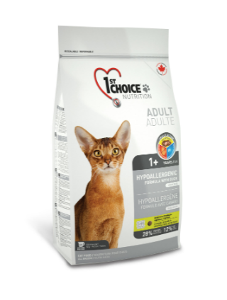 1st CHOICE корм для кошек гипоаллергенный без зерна, утка с картофелем, 2.72 кг MZB264037 - фото 14308