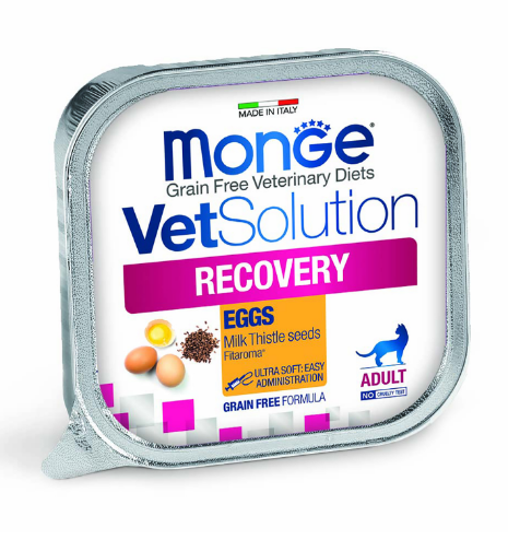 Диетический корм Monge VetSolution Cat Recovery Рекавери для кошек при восстановлении питания в период выздоровления, 100 гр MZB014656 - фото 14430