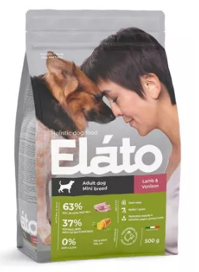 Elato Holistic корм для взрослых собак мелких пород с ягненком и олениной, 500 гр MZB100830 - фото 15619