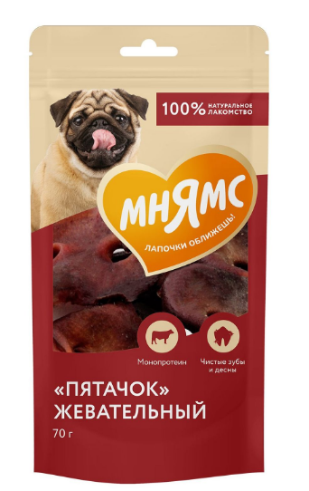 Лакомство Мнямс На каждый день для собак "Пятачок" жевательный, 70 гр MZB547187 - фото 15745