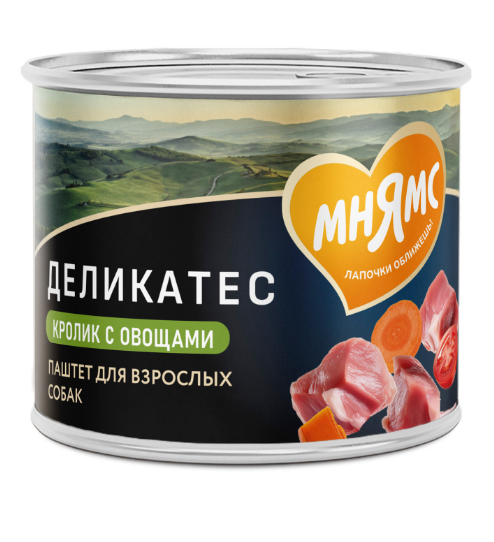 Мнямс консервы для собак всех пород "Касуэла по-мадридски" (кролик с овощами), 200 гр MZB170838 - фото 15751