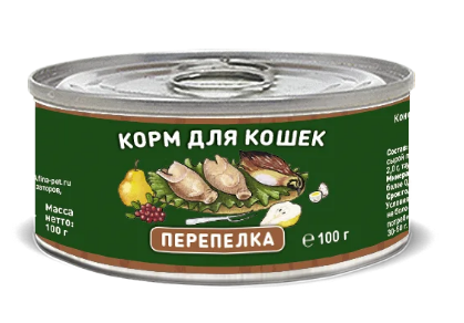 Solid Natura Holistic Перепёлка влажный корм для кошек жестяная банка, 100 гр MZB136778 - фото 16240