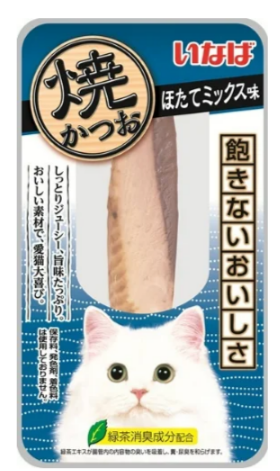 INABA Yaki Tuna лакомство для кошек филе тунца со вкусом морского гребешка, 12 гр MZB939730 - фото 16353