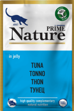PRIME NATURE пауч в желе Тунец для кошек, 100 гр MZB460018 - фото 16615