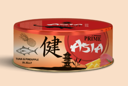 PRIME ASIA ж/б Тунец с ананасом в желе для кошек, 85 гр MZB517819 - фото 16633