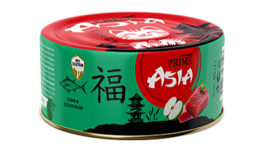 PRIME ASIA ж/б Тунец с колострумом в желе для котят, 85 гр MZB461572 - фото 16639