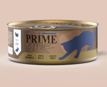 PRIME MEAT ж/б Индейка с кроликом филе в желе для кошек, 100 гр MZB510582 - фото 16653