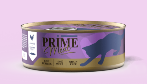 PRIME MEAT ж/б Курица со скумбрией филе в желе для кошек, 100 гр MZB510766 - фото 16658
