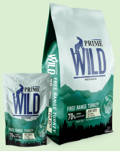 PRIME WILD GF FREE RANGE с индейкой для котят и кошек, 500 гр MZB265110 - фото 16704