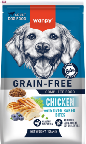 Сухой корм Wanpy Dog беззерновой с курицей для взрослых собак, 12 кг MZB823131 - фото 17236